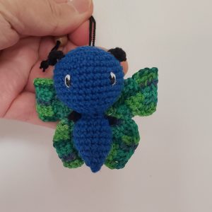 papillon amigurumi  kawaii avec attache chainette, Kawaii Animal  au crochet