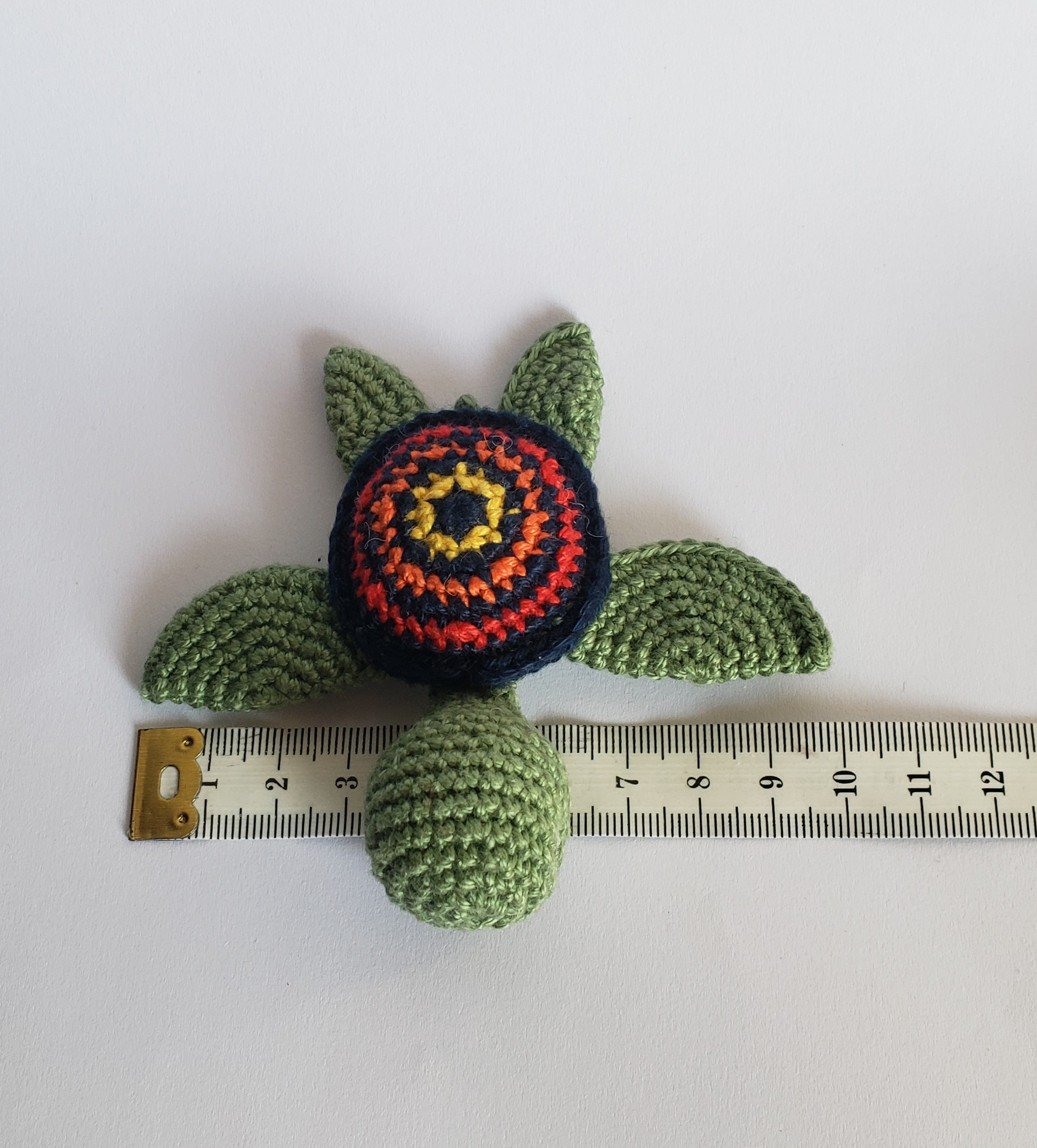 tortue de mer verte amigurumi doudou de poche, tortue kawaii animal au crochet, cadeau remerciement Fait Main en Bretagne – Image 4
