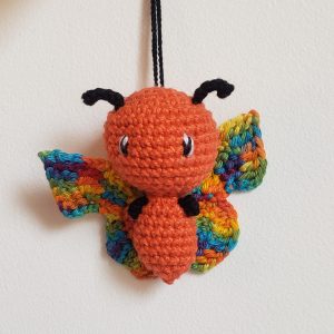 papillon amigurumi  kawaii avec attache chainette, Kawaii Animal  au crochet